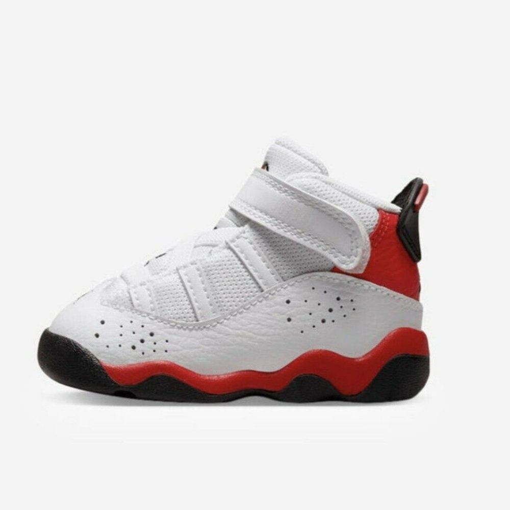 NIKE Air Jordan 6 Rings Shoes Sneakers 323420-126 White Toddler